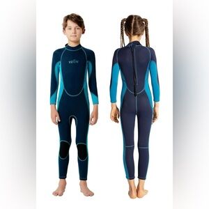 Vofiw Kids Unisex 3mm Neoprene Back Zip WetSuit NWT